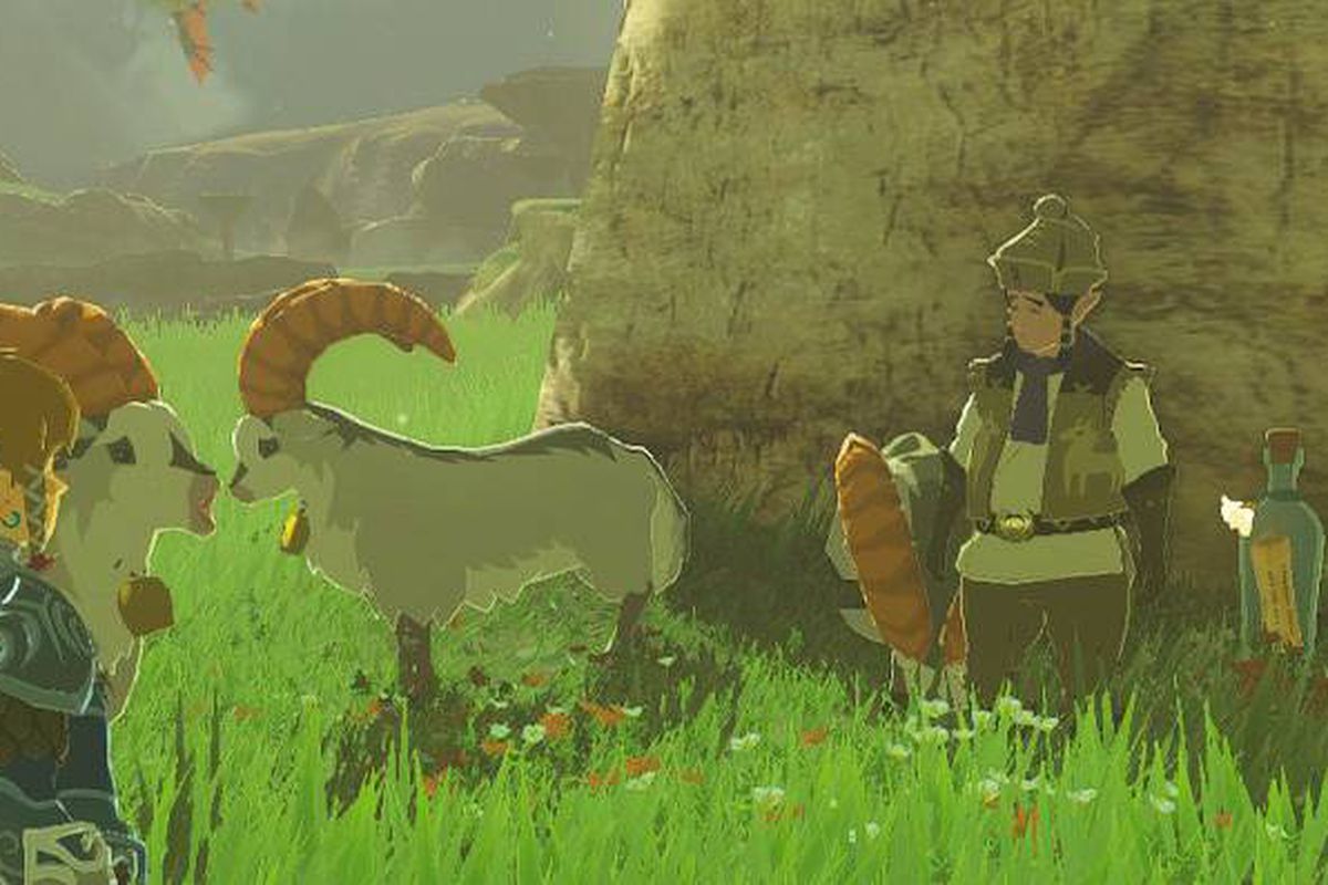 Link and Chork conversing new goats