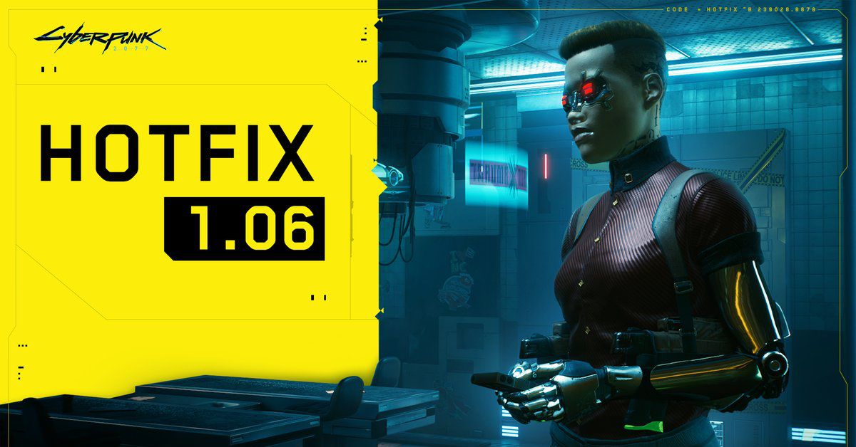 An update to version 1.06 for Cyberpunk 2077 has arrived to reduce the fear of damaged save games