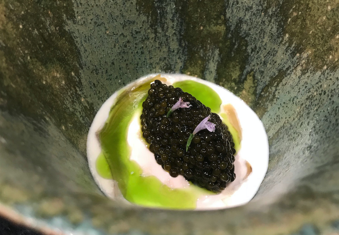 Golden Osetra caviar at Atomix