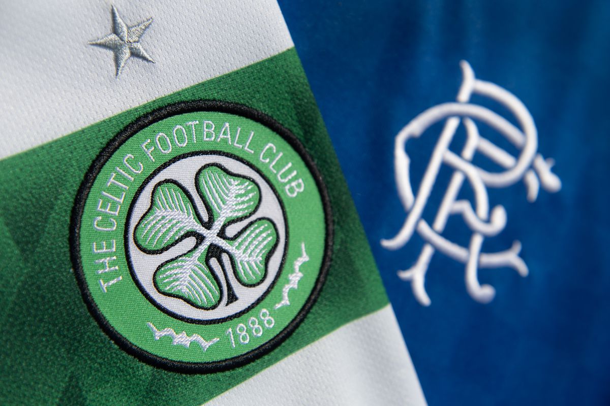 The Glasgow Celtic FC and the Glasgow Rangers FC Club Badges