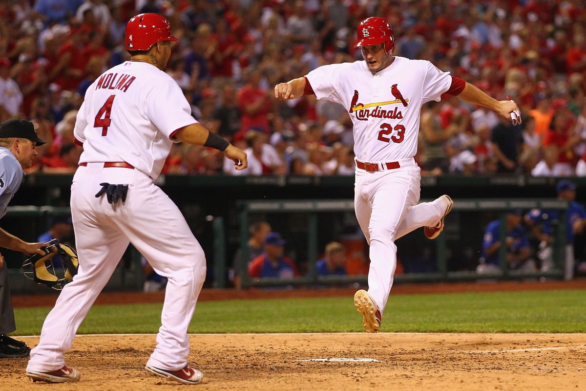 "Follow the White Chalk road!" David Freese practices for the Cardinals upcoming adaptation of the 'The Wizard of Oz'.