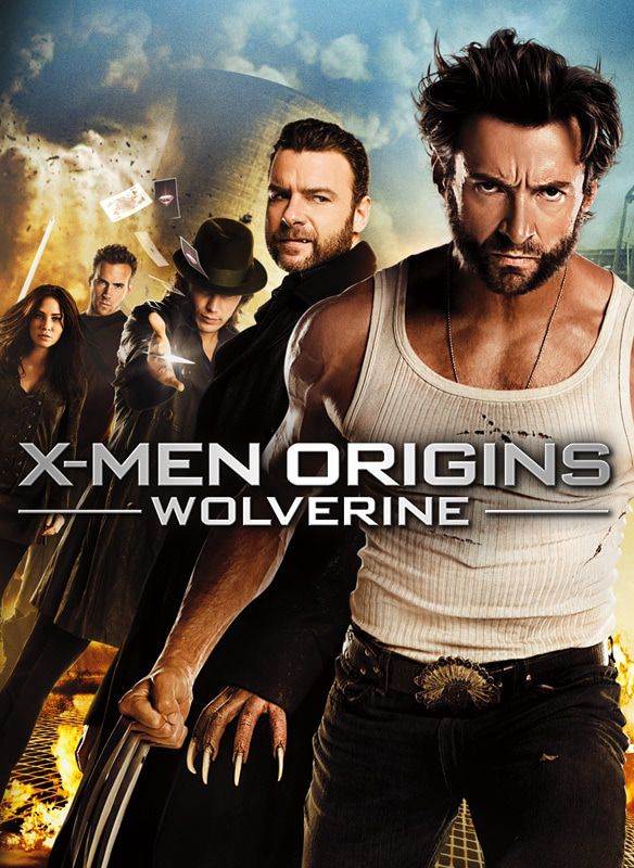 RtL: Wolverine, Sabretooth, Gambit, Deadpool, and Kayla Silverfox on the poster for X-Men Origins: Wolverine. 