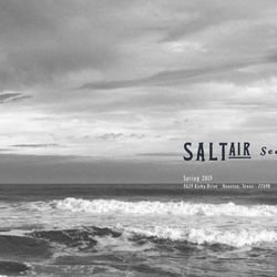 Splash page for SaltAir Seafood Kitchen's website.