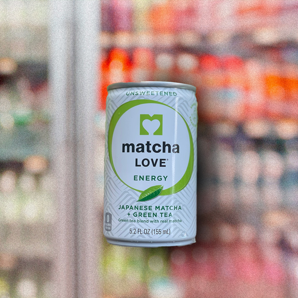 Matcha Love energy drink with green tea. 