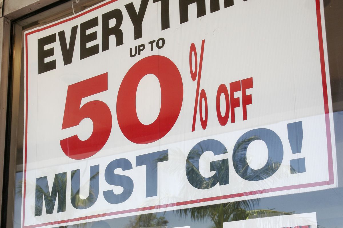 Store Window Everything Must Go Sign
