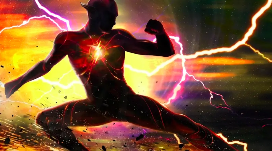 The Flash : Arte conceitual do filme revela o novo traje do velocista escarlate; ao lado do Batman