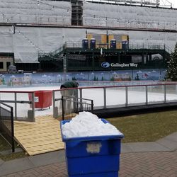 Ice rink being prepared for opening