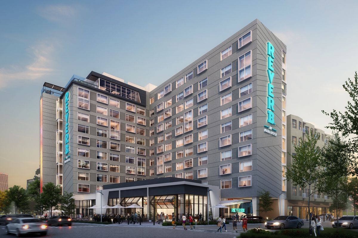 A revised look at the Hard Rock hotel in Castleberry Hill.