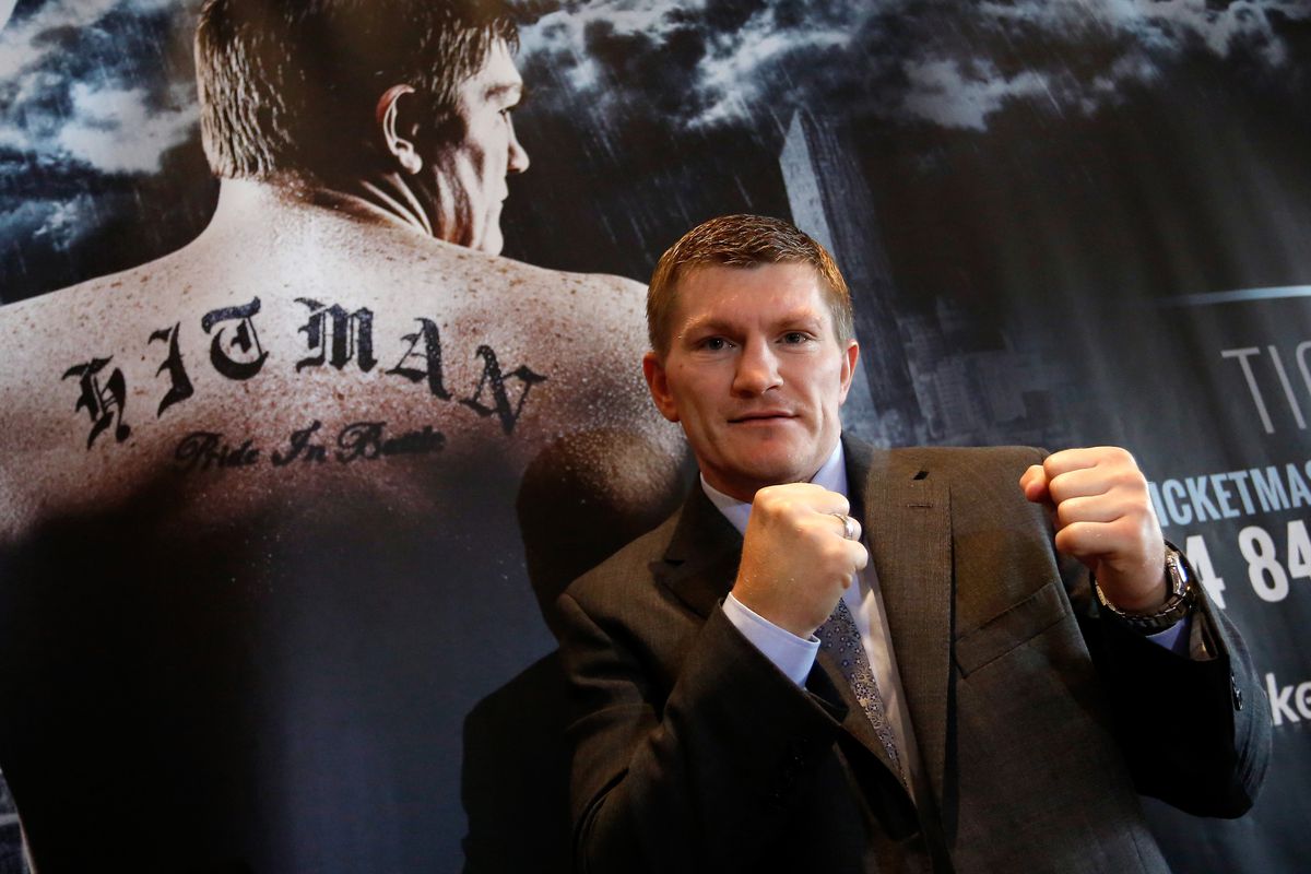 Ricky Hatton and father Ray were reportedly involved in a fight with one another on Thursday, a day before Ricky announced his return to boxing. (Photo by Paul Thomas/Getty Images)