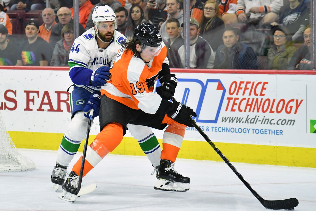NHL: Vancouver Canucks at Philadelphia Flyers
