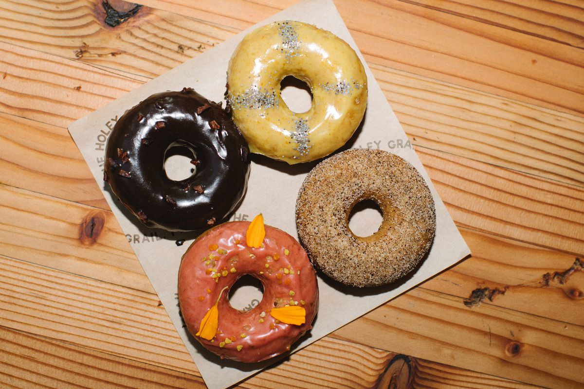 A selection of doughnuts from Holey Grail Donuts.