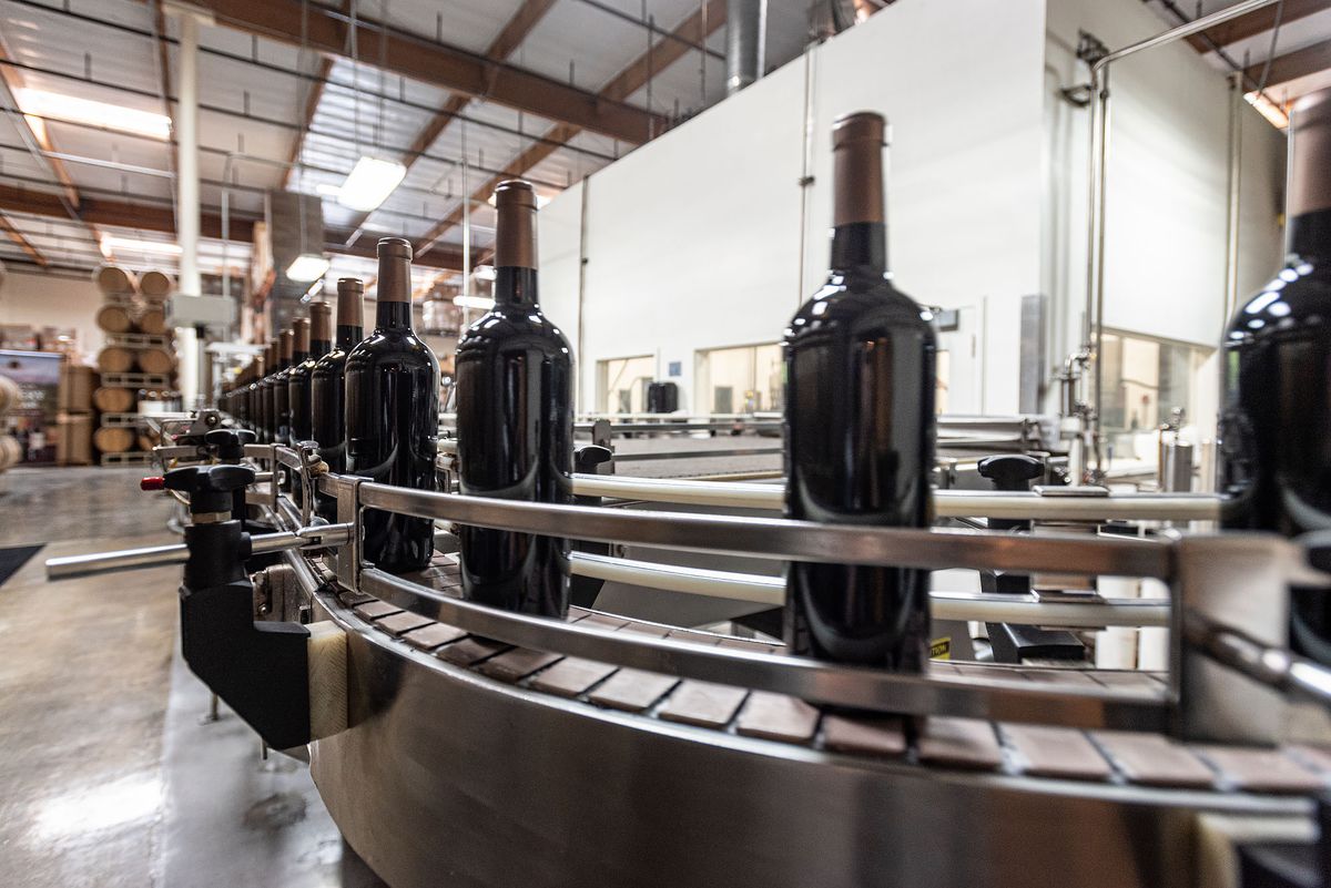 Wine Production at San Antonio Winery in Los Angeles, California