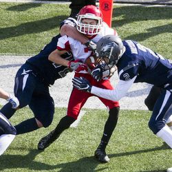 Duchesne and Milford square off during a UHSAA 1A state semifinal football game at Weber State University in Ogden on Friday, Nov. 4, 2016. Duchesne defeated Milford 47-0 and advances to the Class 1A state championship game.