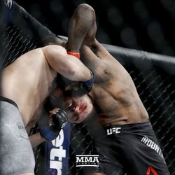 Khalil Rountree looks for the early submission at UFC 219.