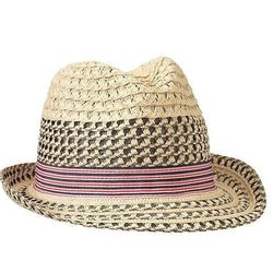 Striped Mixed Pattern Fedora in Natural, $29.95 at <a href="http://www.gap.com/browse/product.do?cid=34765&vid=1&pid=451341002">Gap</a>