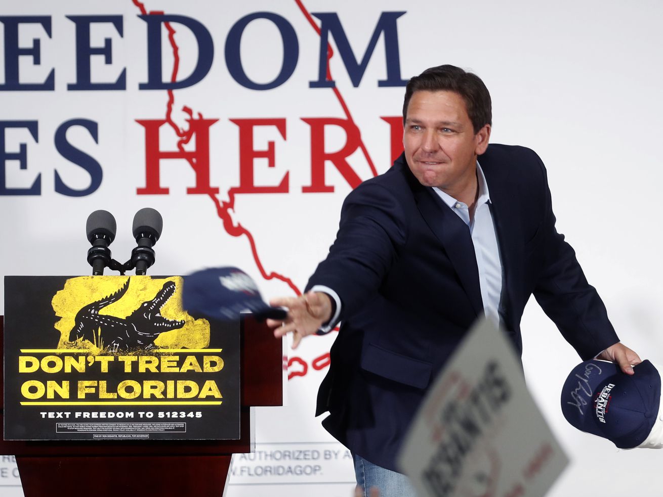 Florida Governor Ron DeSantis Campaigns For Re-Election