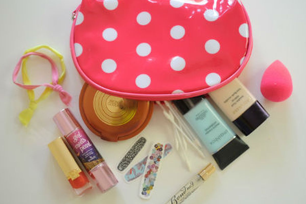 Photo via <a href="http://www.teenvogue.com/beauty/2012/06/emily-schuman-cupcakes-cashmere-makeup-bag-essentials#intro">Teen Vogue</a>