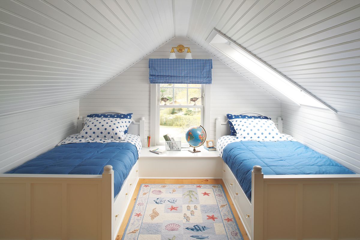 kids bedroom suite in attic