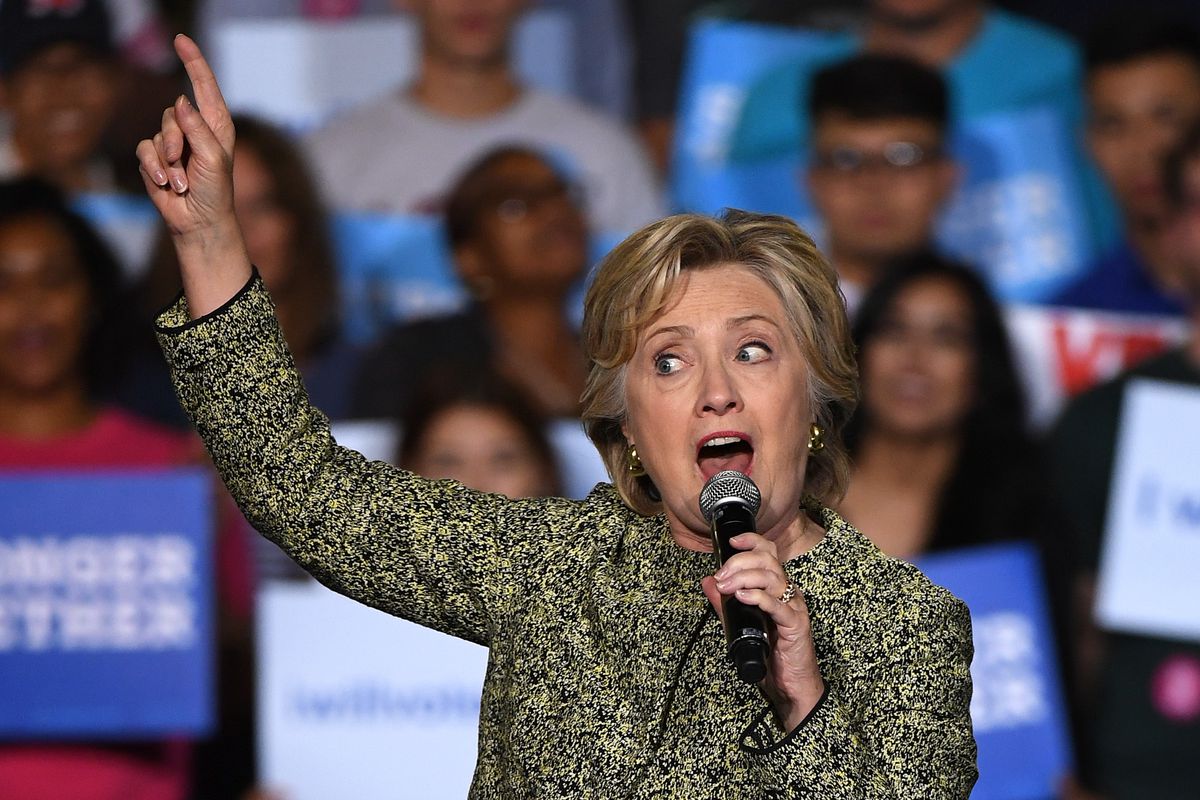 Democratic Presidential Nominee Hillary Clinton Campaigns In Las Vegas