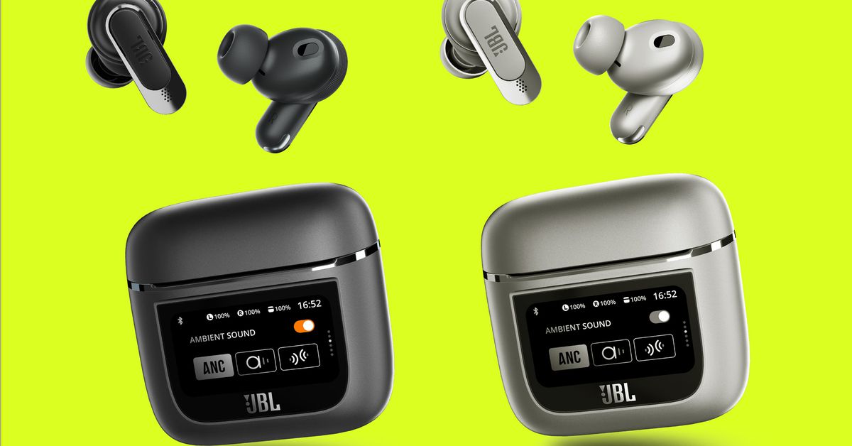 JBL’s earbuds with a touchscreen case are coming to the US