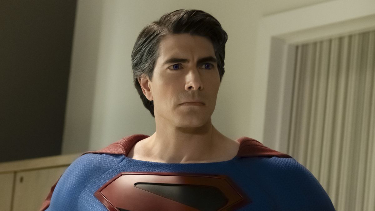 Brandon Routh as Superman in the CW’s Crisis on Infinite Earths crossover.