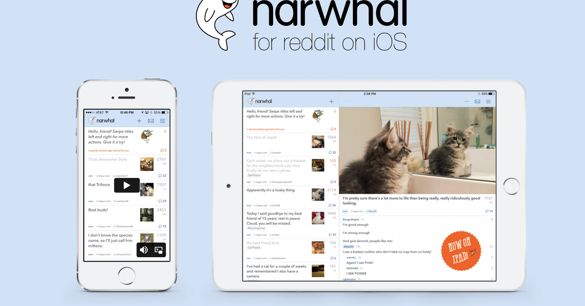 Co najmniej jedna aplikacja Reddit na iOS innej firmy będzie działać na: Narwhal