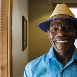 Jerry Brewton, 79, takes shelter from the spiking heat in Utah at a designated Salt Lake County Aging and Adult Services "cool zone" at Liberty Senior Center in Salt Lake City on Monday, June 20, 2016. "I dress cool and I stay cool," Brewton explained.