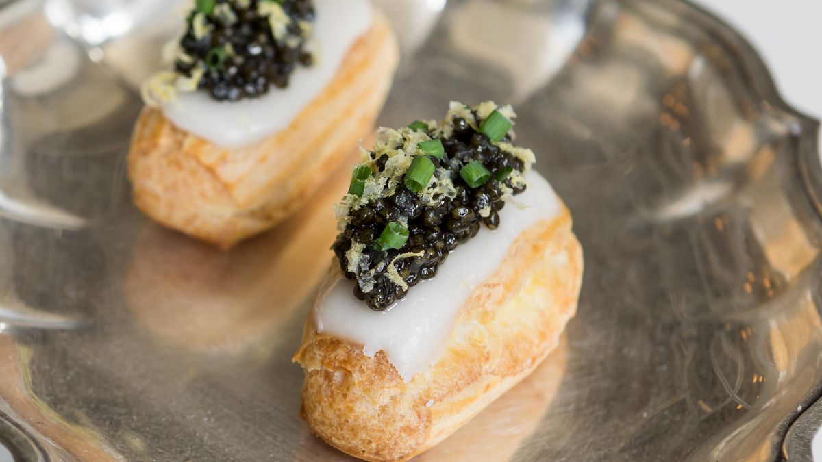 Caviar eclairs from Le Fantastique