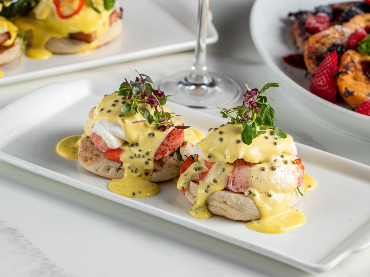Lobster and eggs Benedict