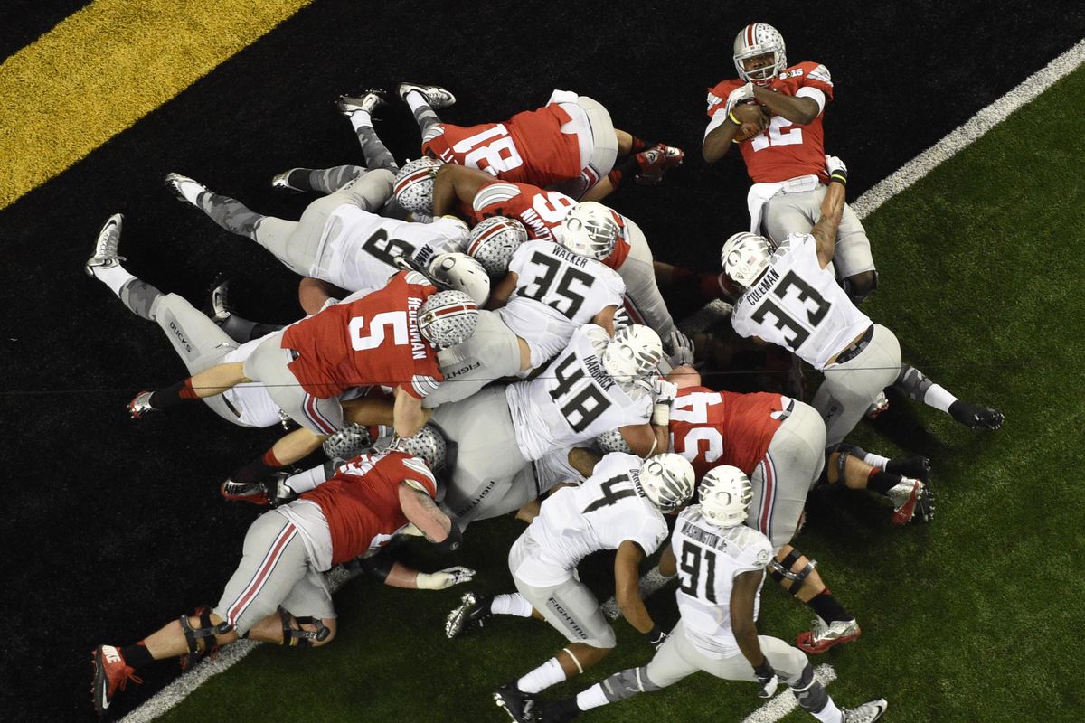 OSU Powering their way into the end zone