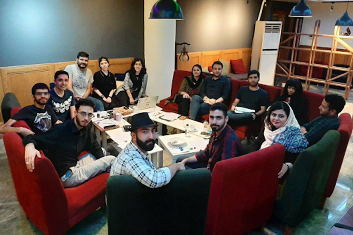 A large group of players in Iran for a social game.