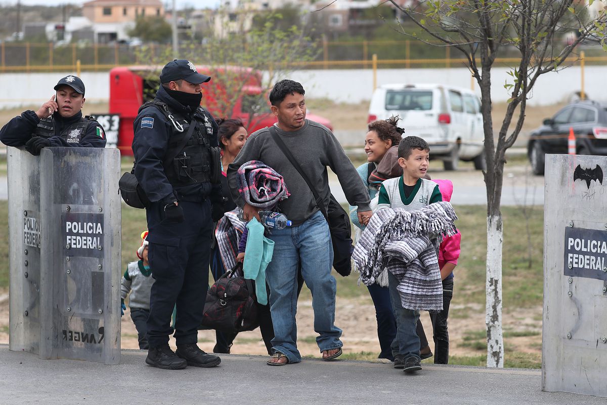 Thousands Of Migrants Wait To Enter U.S At Small Texas Border Crossing