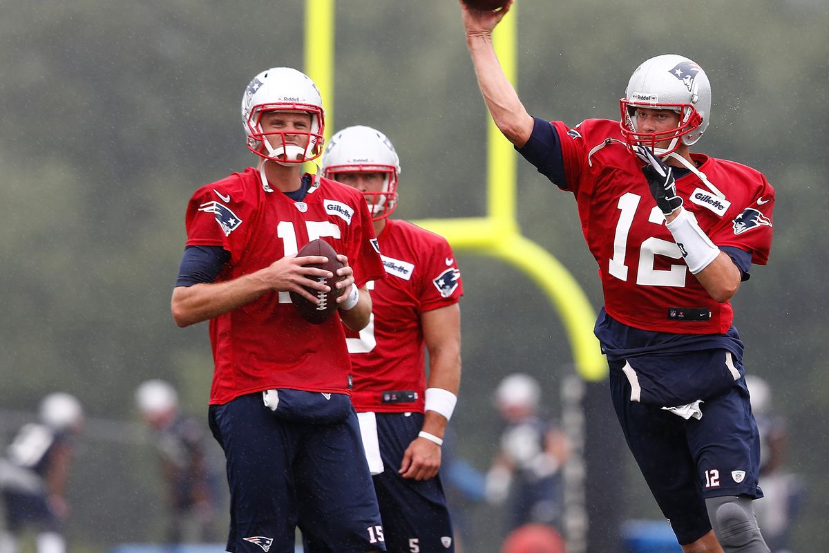 Watching Brady throw the ball is about the only thing Ryan Mallett has done in his NFL career.