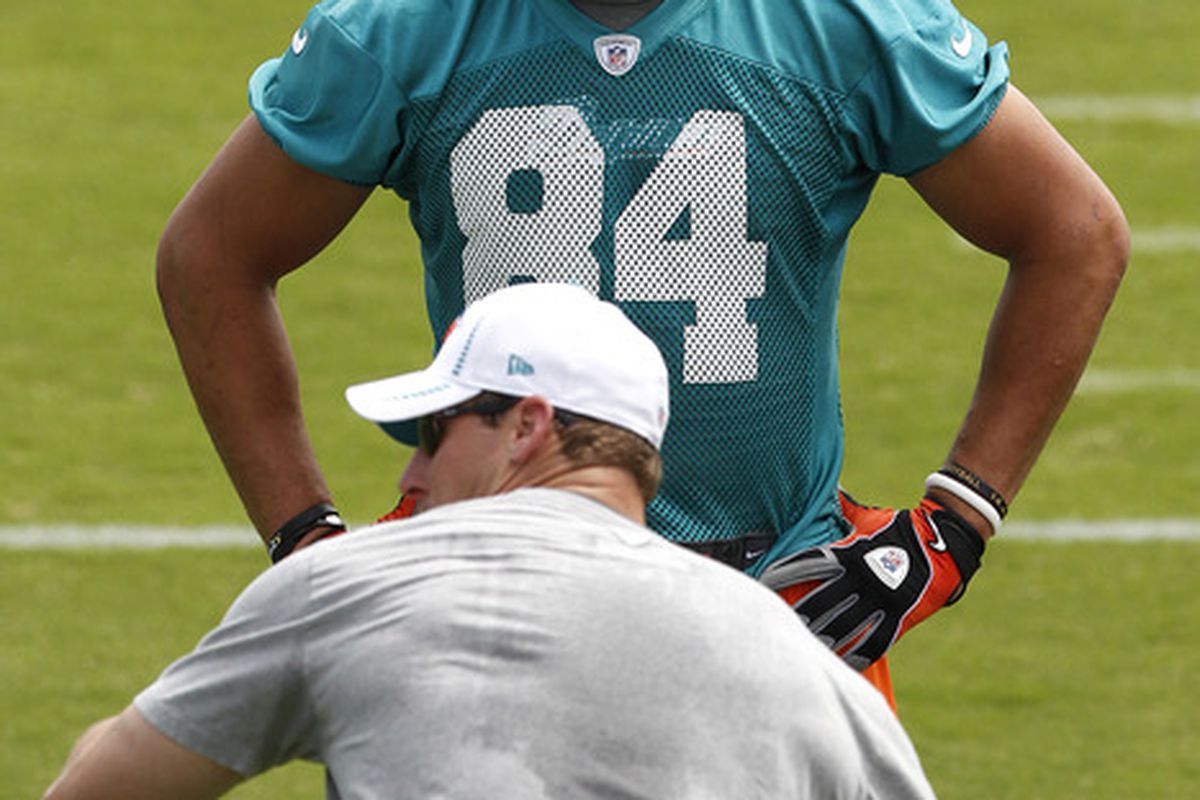 Miami Dolphins rookie tight end Michael Egnew is one of the three rookies still unsigned for the Dolphins.