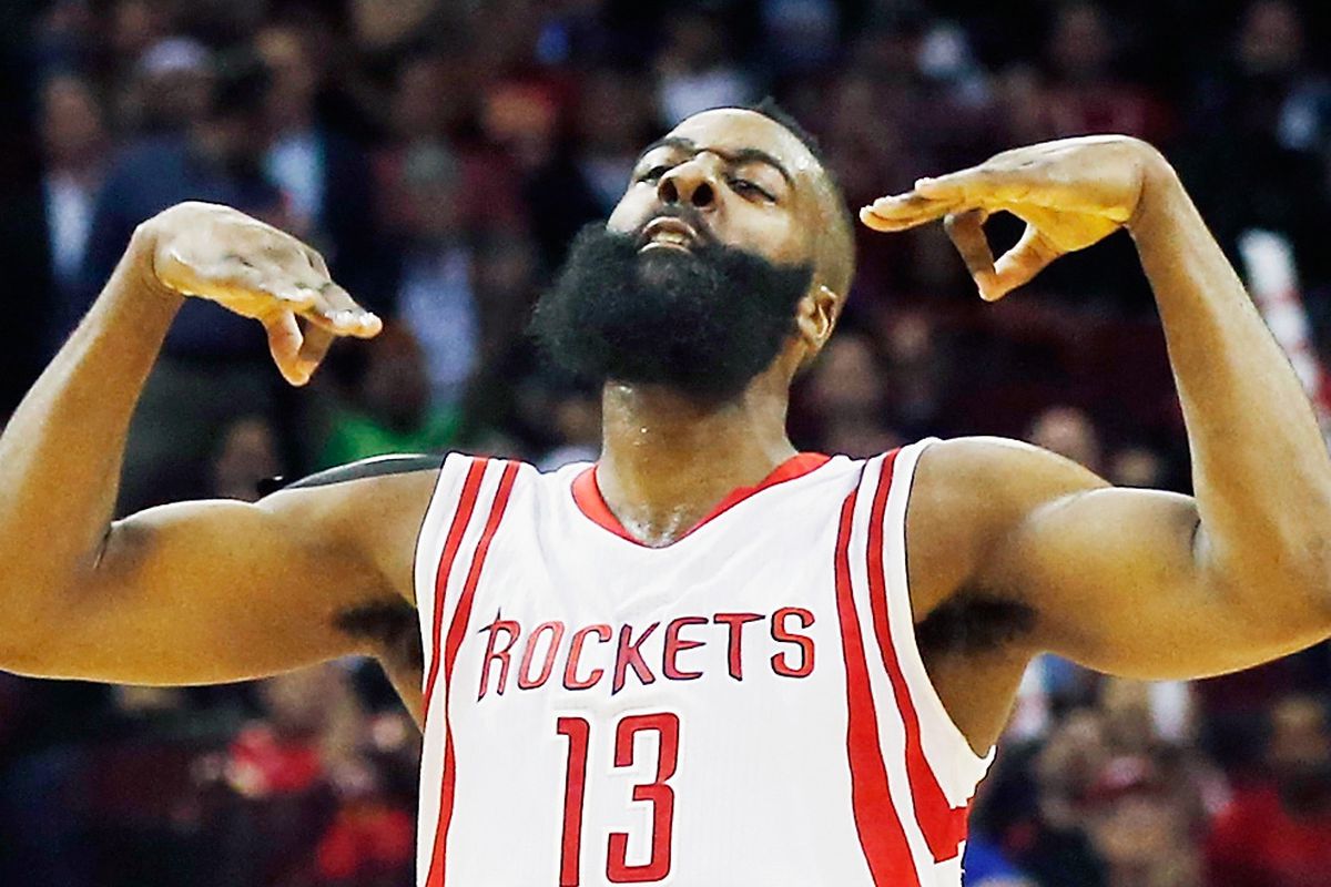 "This is my THREE face" - James Harden