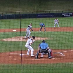 Sean Murphy bats in the second inning