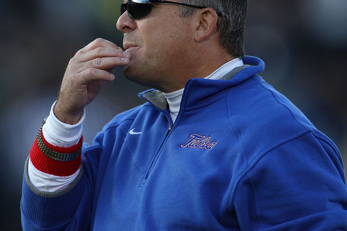 Todd Graham pondering how Pitt can improve its class in the next few days (Photo by Jonathan Daniel/Getty Images)