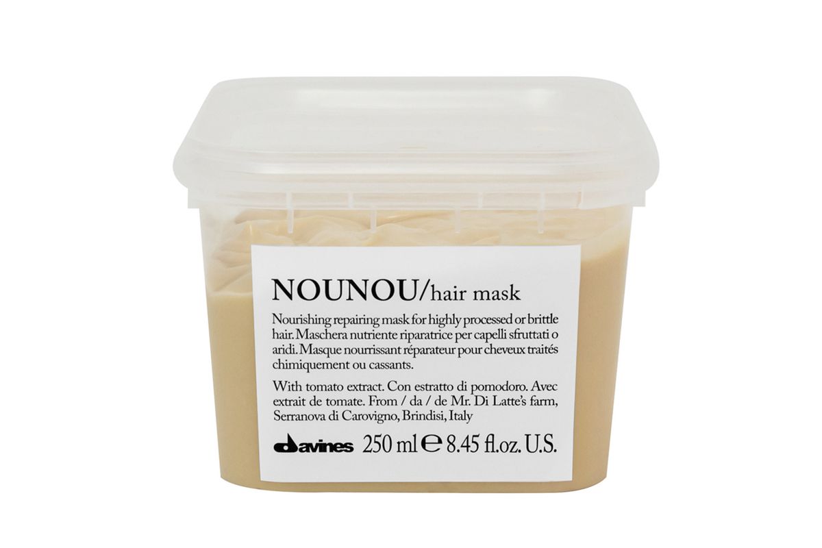 a tub of Davines Nounou Repairing Mask 