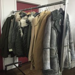 Racks of jackets