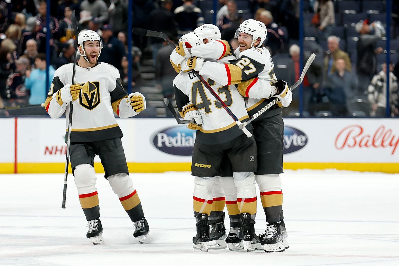 Golden Knights defeat Blue Jackets 3-2 in shootout for 10th road win of season
