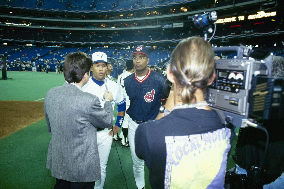 The Alomar brothers at the 1991 All-Star Game