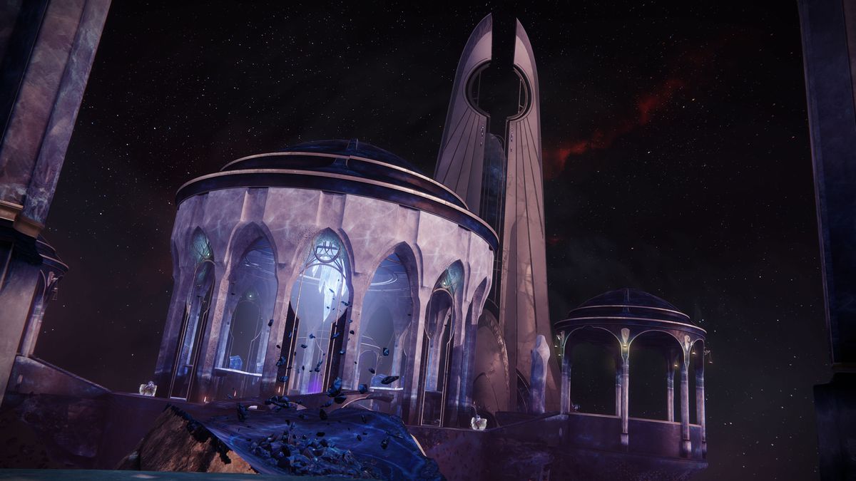 A battlefield inside the Dreaming City in Destiny 2