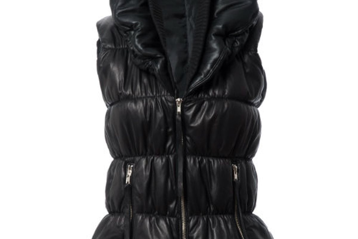 Helena Quinn Leather Puffer Vest, <a href="https://shophelenaquinn.goodsie.com/evelyn-leather-vest">$630</a>