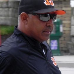 Head coach Marvin Lewis head to camp