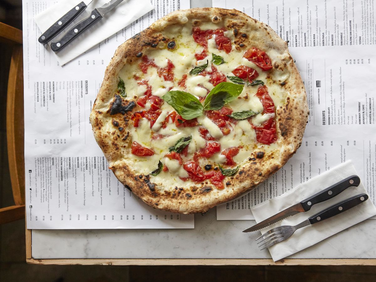 Santa Maria Pizzeria has sites in Ealing, Chelsea, and Fitzrovia. The brand serves some of the finest Neapolitan pizza in the city