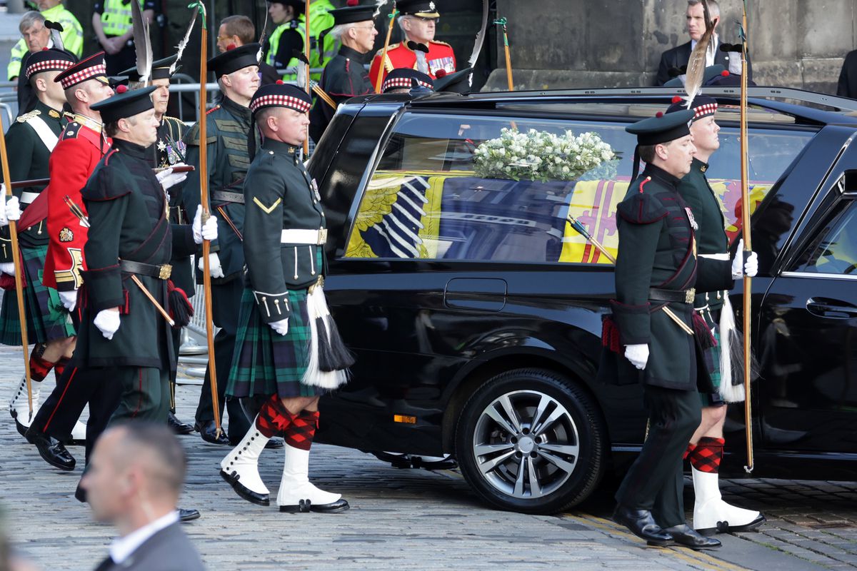 Procession Of Her Majesty The Queen Elizabeth II’s Coffin To St Giles Cathedral