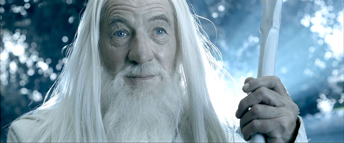 Gandalf emerges as the White in Two Towers