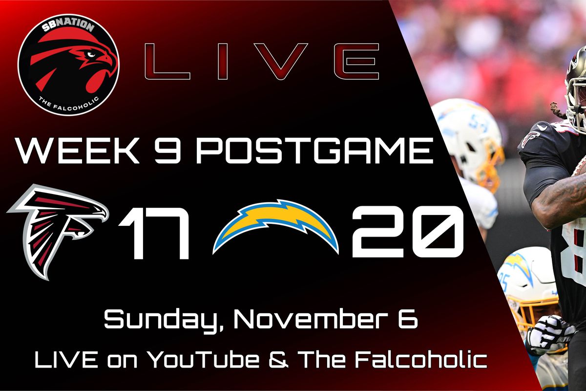 Falcons vs Chargers Week 9 Postgame Show: The Falcoholic Live - The  Falcoholic