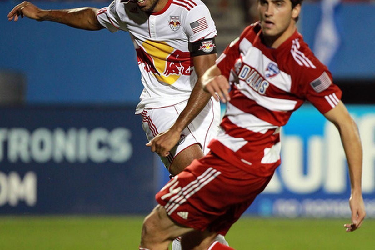 FC Dallas hosts New York Red Bulls to start MLS on NBC Sports Network. Look at the background of this photo from an MLS Cup Playoff game, exciting atmosphere?