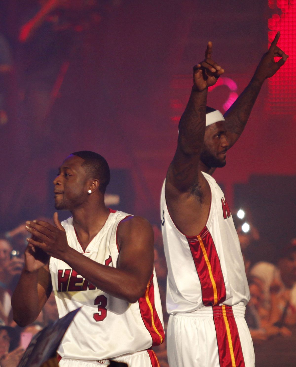 Miami Heat Introduce LeBron James, Chris Bosh And Dwyane Wade